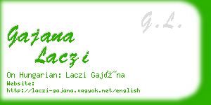 gajana laczi business card